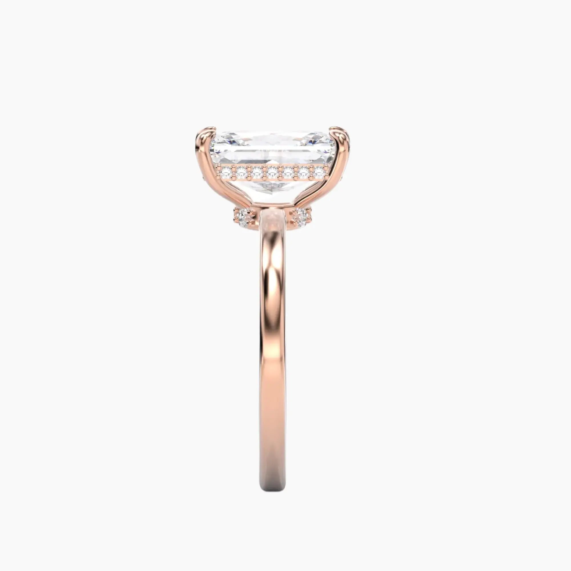 OBSER107 - Beryl Radiant engagement ring setting view 9