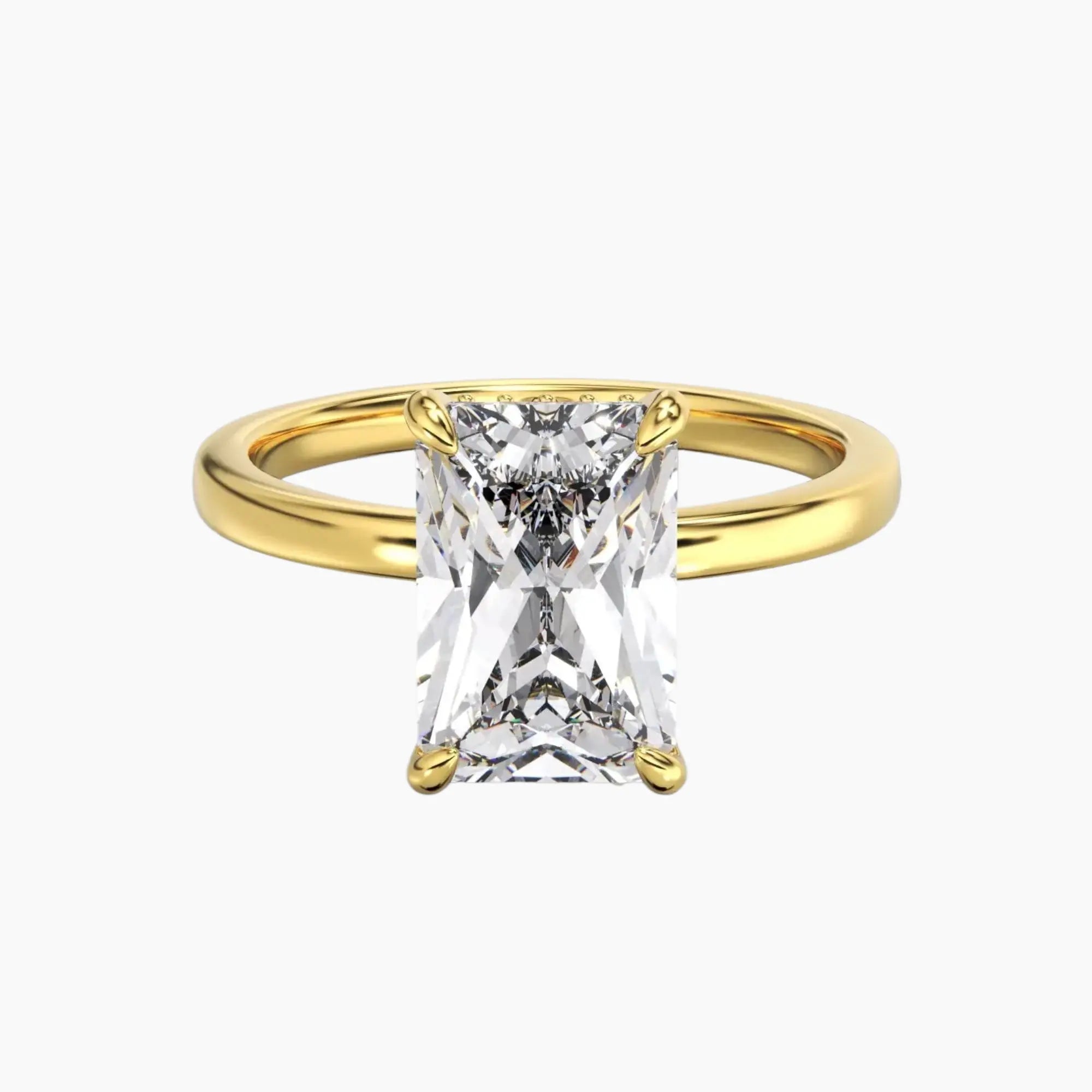 OBSER107 - Beryl Radiant engagement ring setting view 4