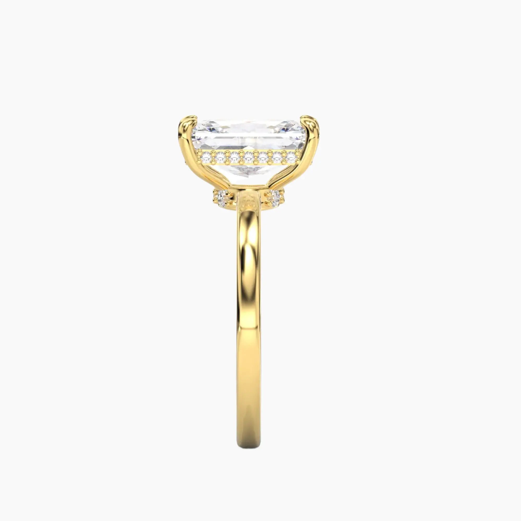 OBSER107 - Beryl Radiant engagement ring setting view 6