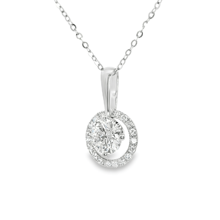 LC5 - [Setting Only] Halo Pendant Necklaces Setting CHARLISA™