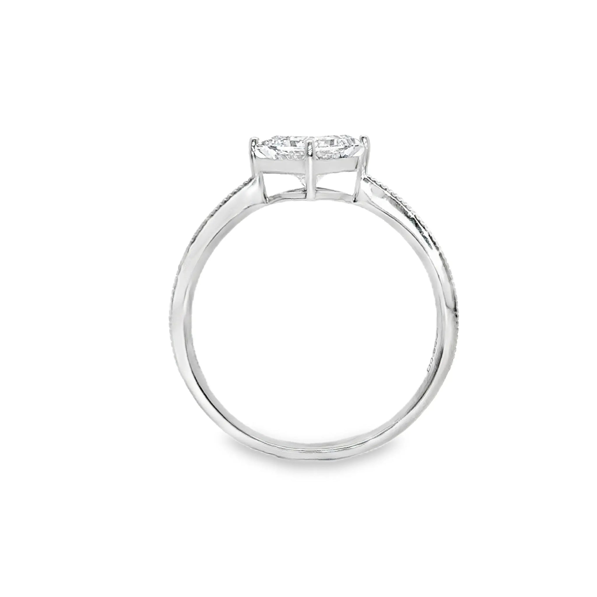 LGN004 - [Setting Only] Floral Four Prong Solitaire Engagement Ring CHARLISA™