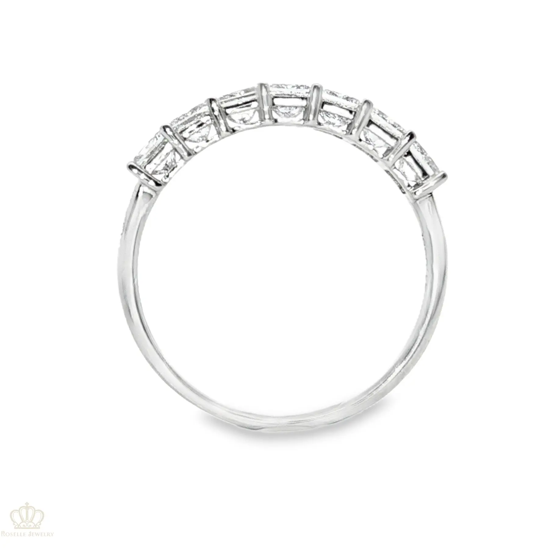 LGR112 - 1.03CTW Princess Cut Seven Stone Diamond Wedding Band Ring Camelia™