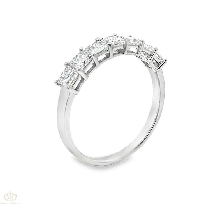 LGR112 - 1.03CTW Princess Cut Seven Stone Diamond Wedding Band Ring Camelia™