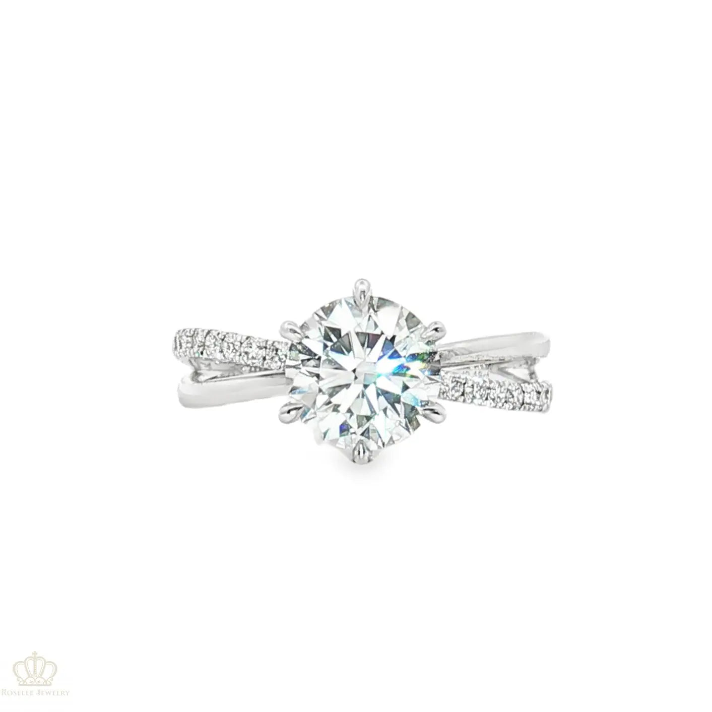 LGT009 - [Setting Only] Side Stone Twist Engagement Diamond Ring CHARLISA™