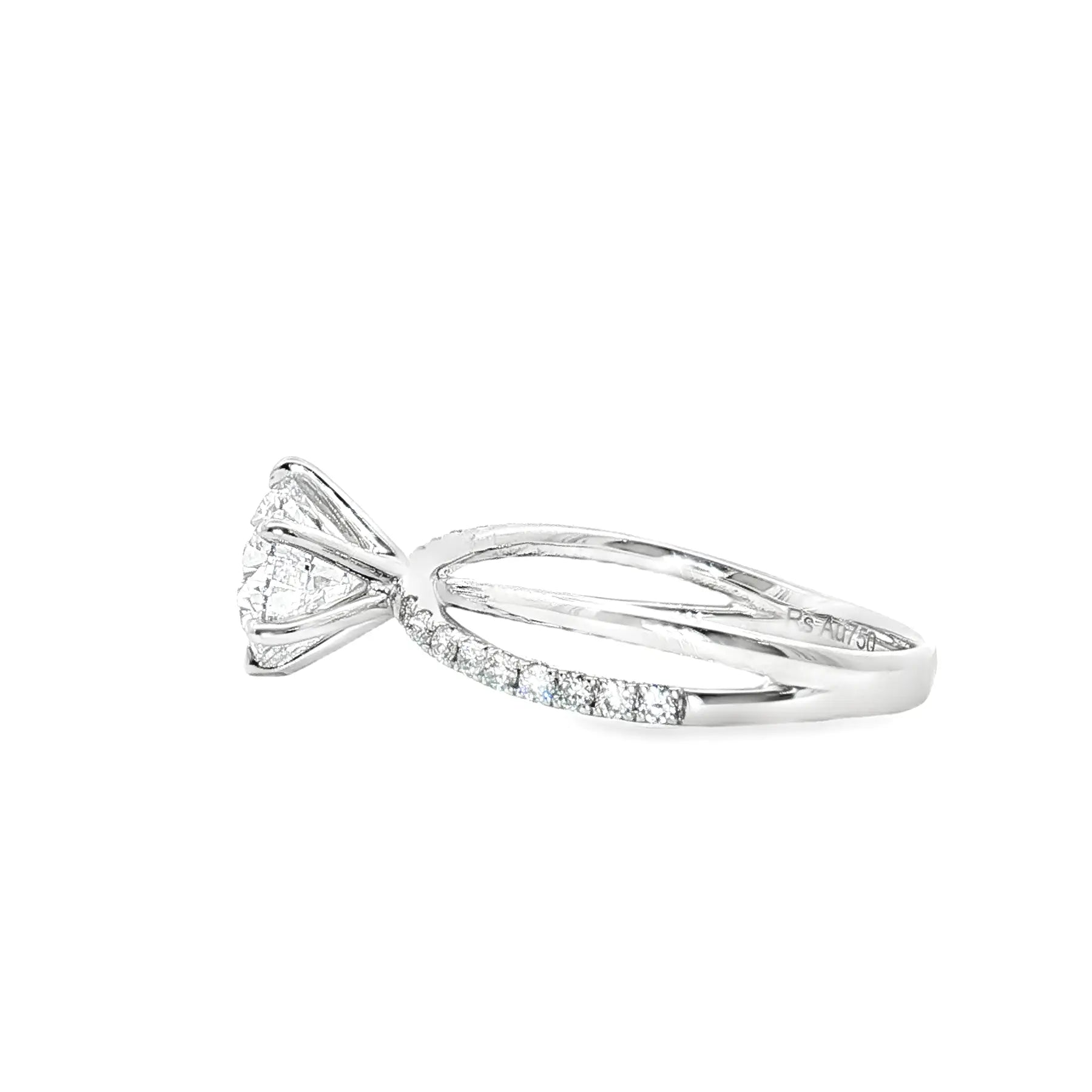 LGT009 - [Setting Only] Side Stone Twist Engagement Diamond Ring CHARLISA™