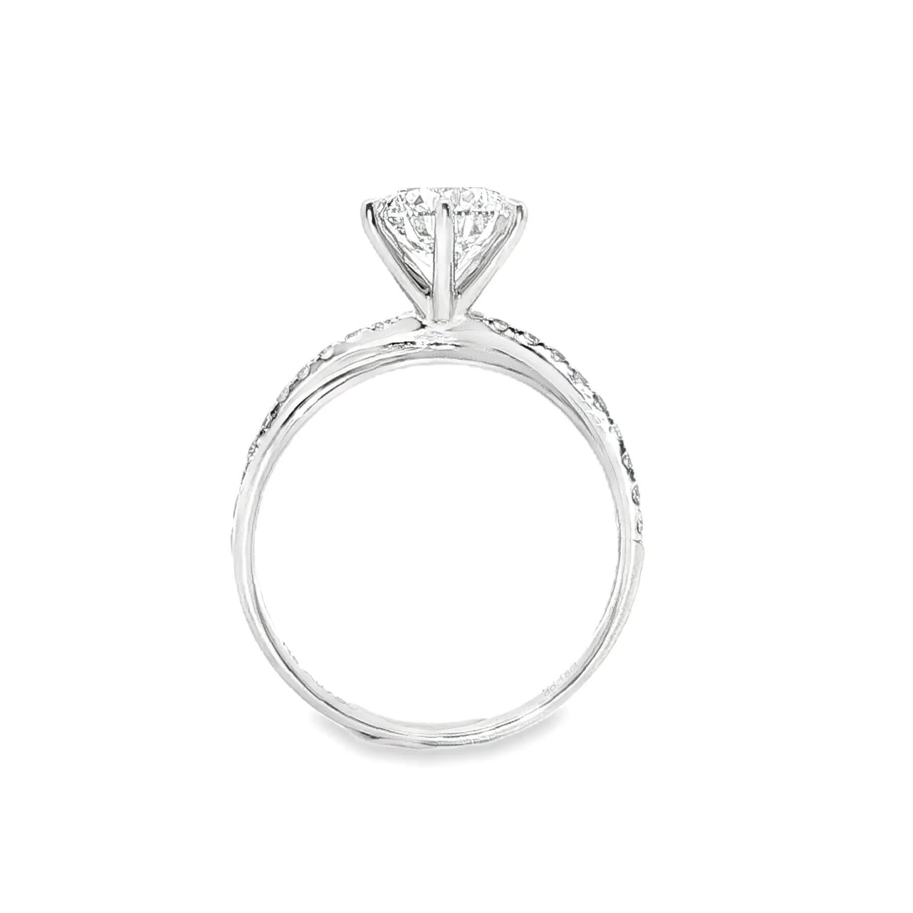 LGT009 - [Setting Only] Side Stone Twist Engagement Diamond Ring CHARLISA™