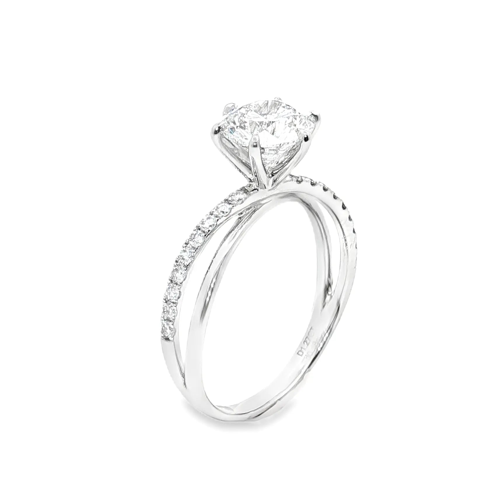 LGT009 - [Setting Only] Side Stone Twist Engagement Diamond Ring CHARLISA™