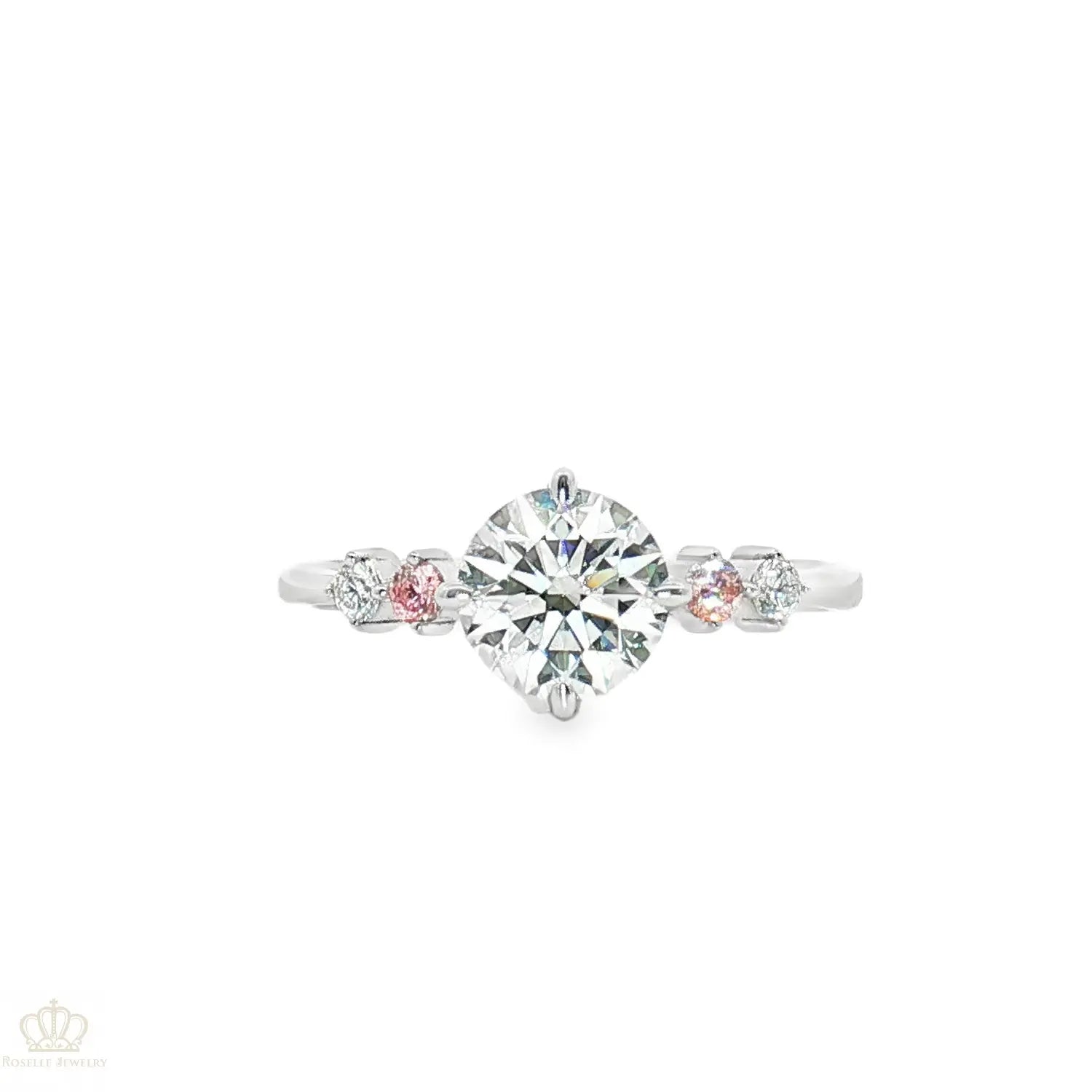 LGT031 - [Setting Only] Side Stone Diamond Engagement Ring CHARLISA™