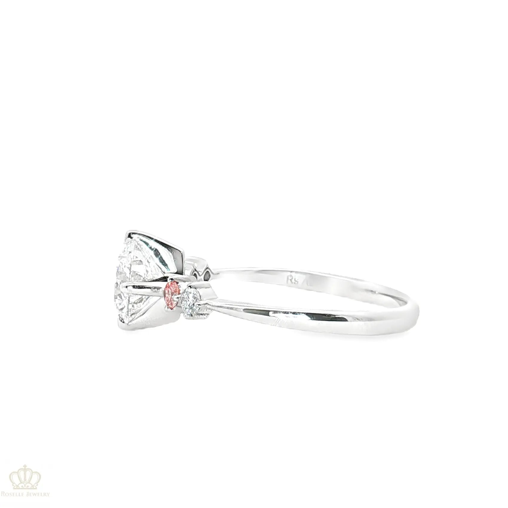 LGT031 - [Setting Only] Side Stone Diamond Engagement Ring CHARLISA™