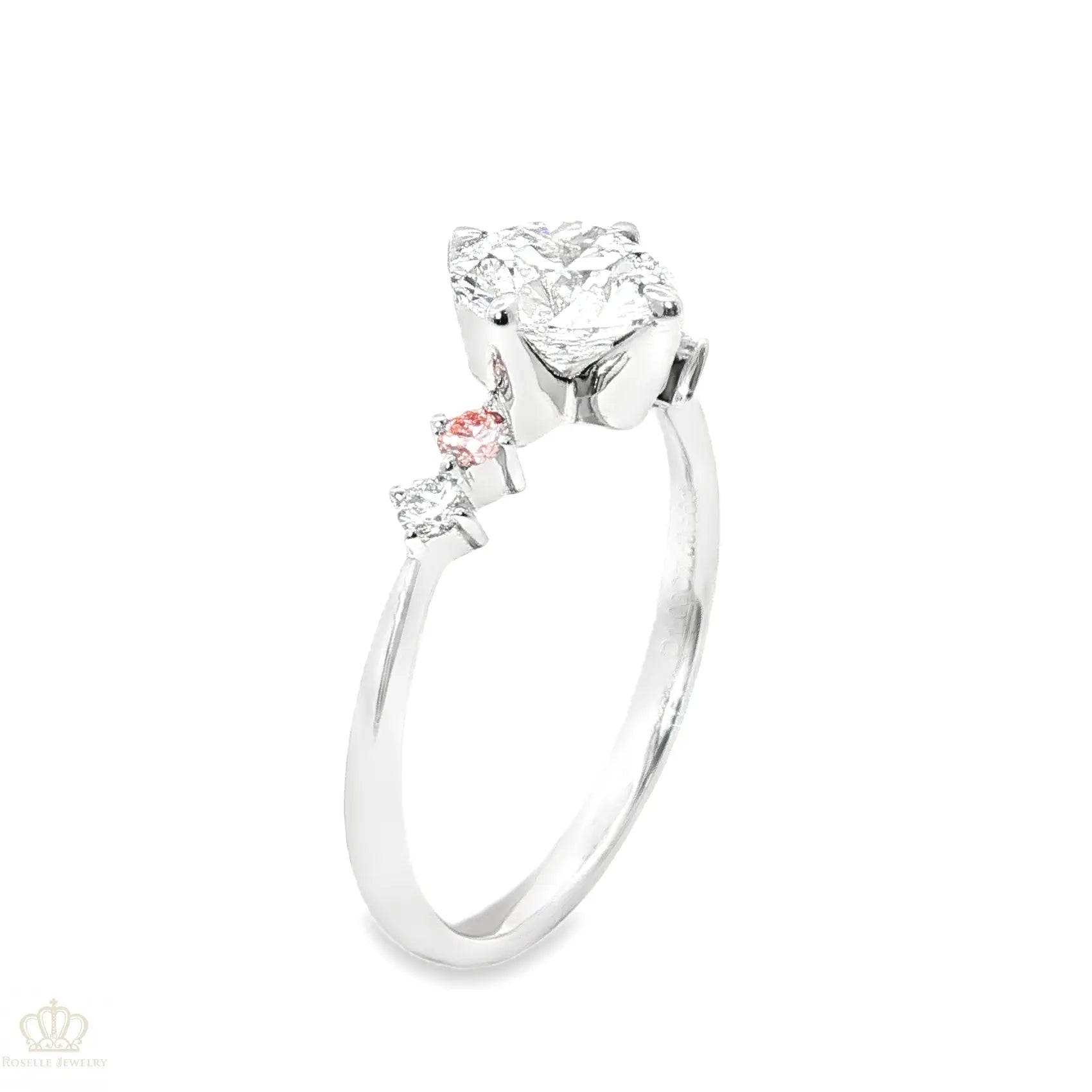 LGT031 - [Setting Only] Side Stone Diamond Engagement Ring CHARLISA™