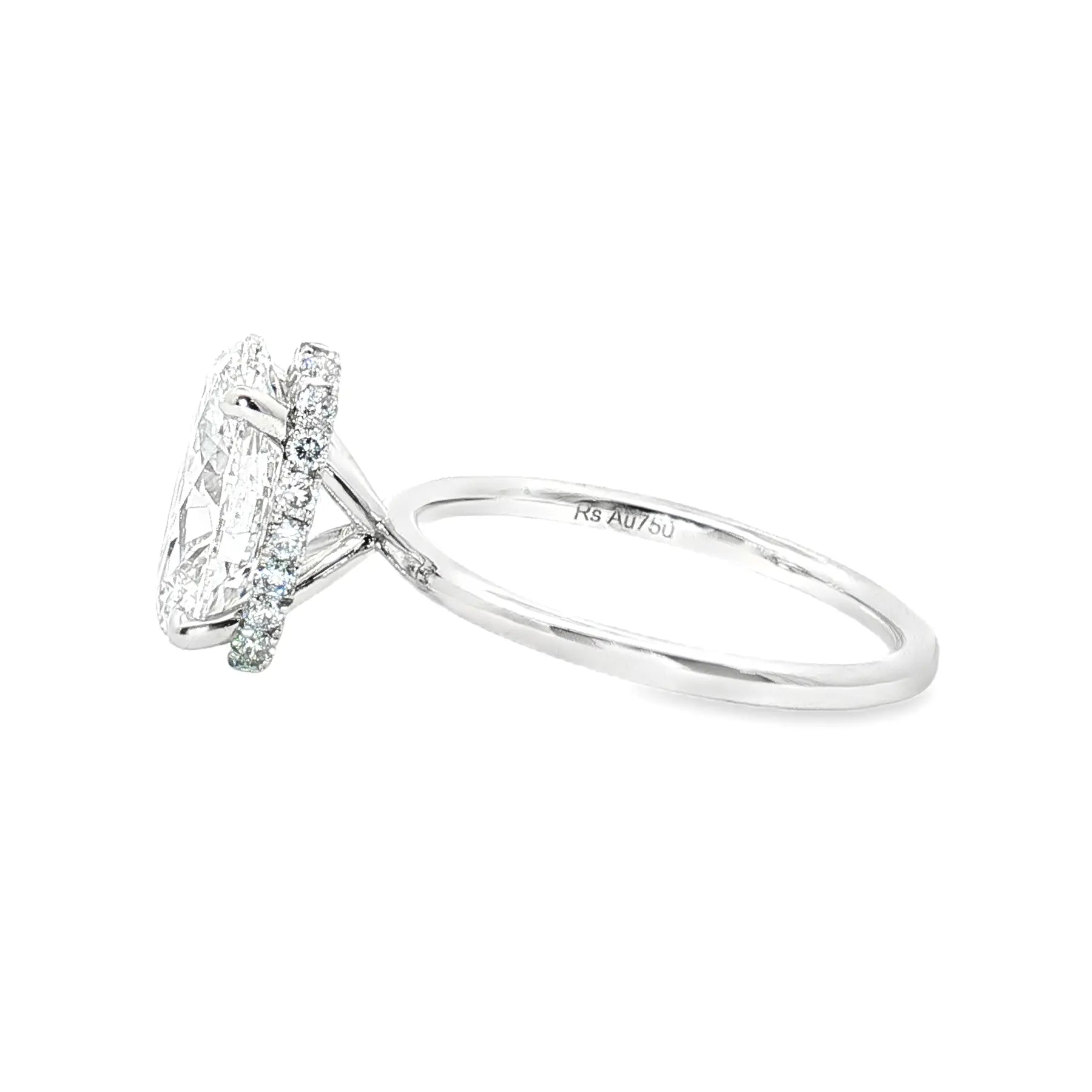 LGT032 -  [Setting Only] Hidden Halo Diamond Engagement Ring CHARLISA™