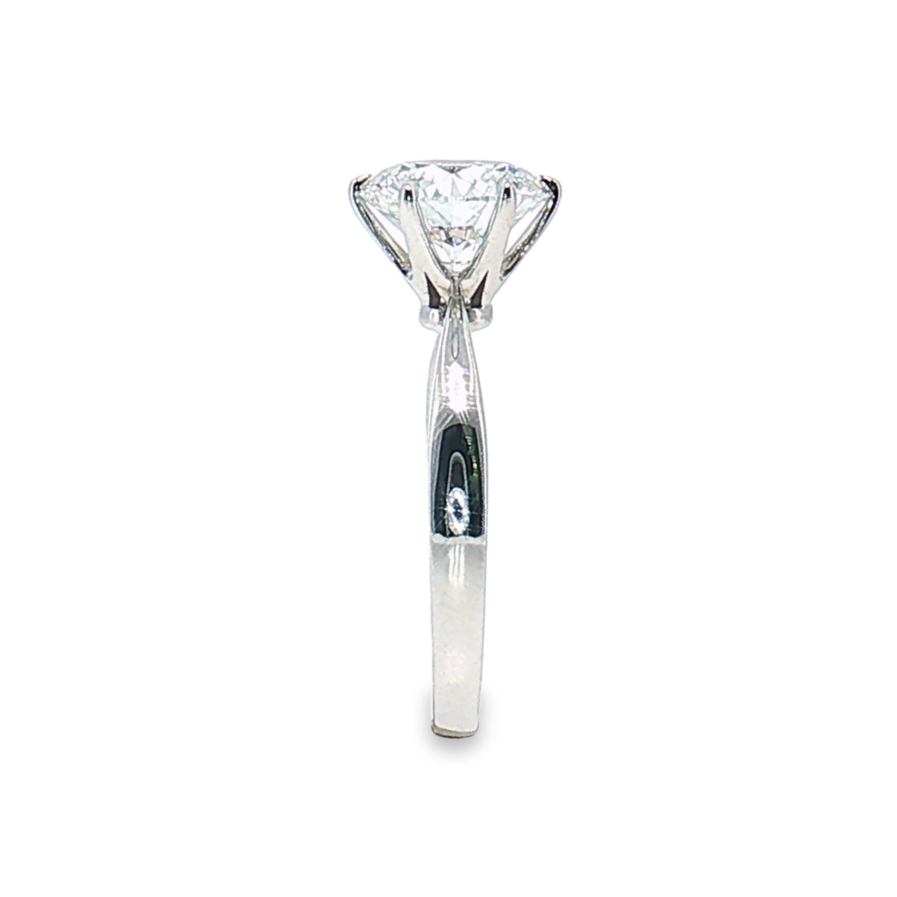 LGT0825 - Anello di Fidanzamento Solitario Rotondo Sei Griffe Solo Montatura