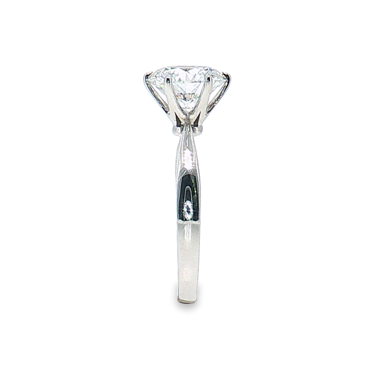 LGT0825 - Anello di Fidanzamento Solitario Rotondo Sei Griffe Solo Montatura