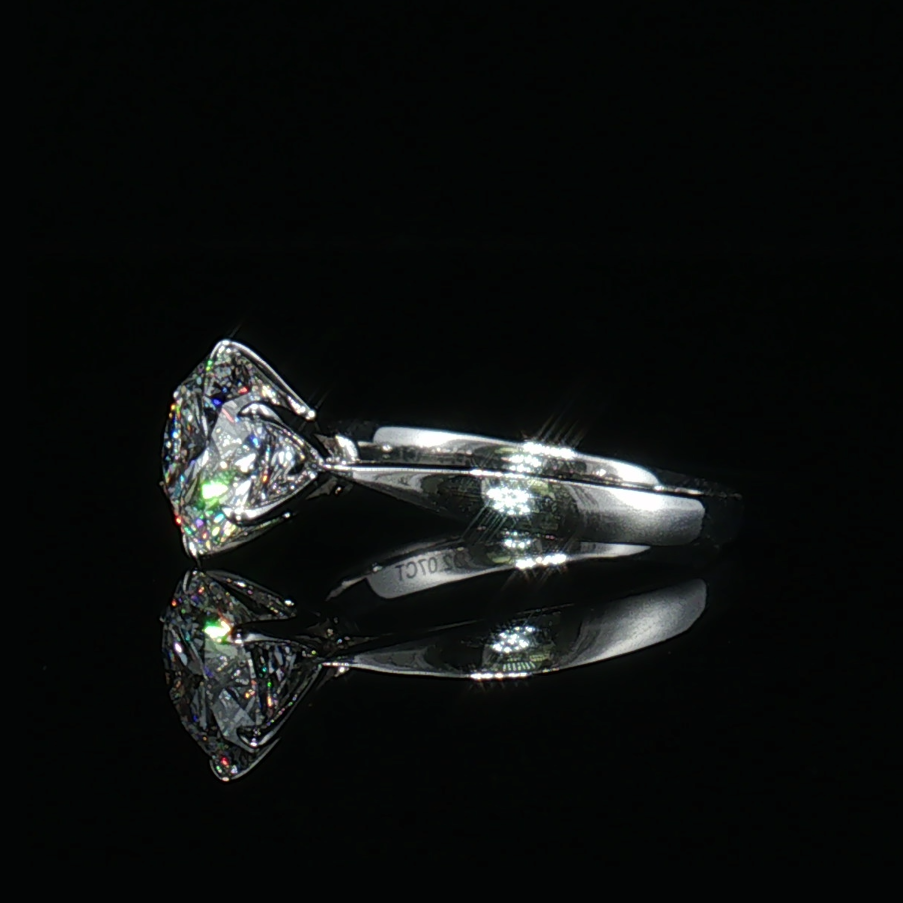 LGT0825 - Anello di Fidanzamento Solitario Rotondo Sei Griffe Solo Montatura