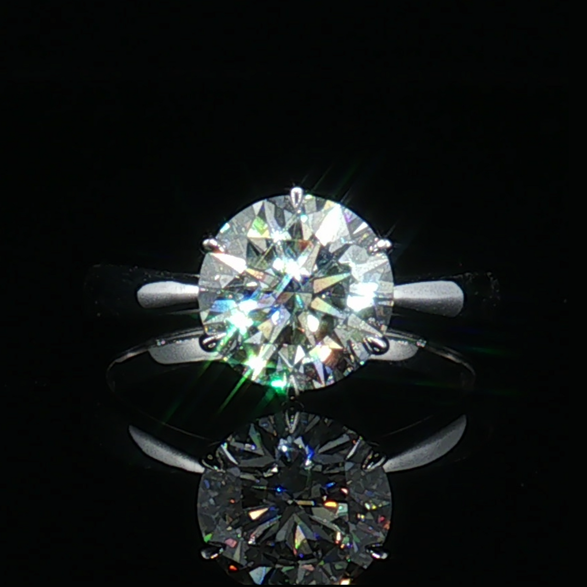 LGT0825 - Anello di Fidanzamento Solitario Rotondo Sei Griffe Solo Montatura