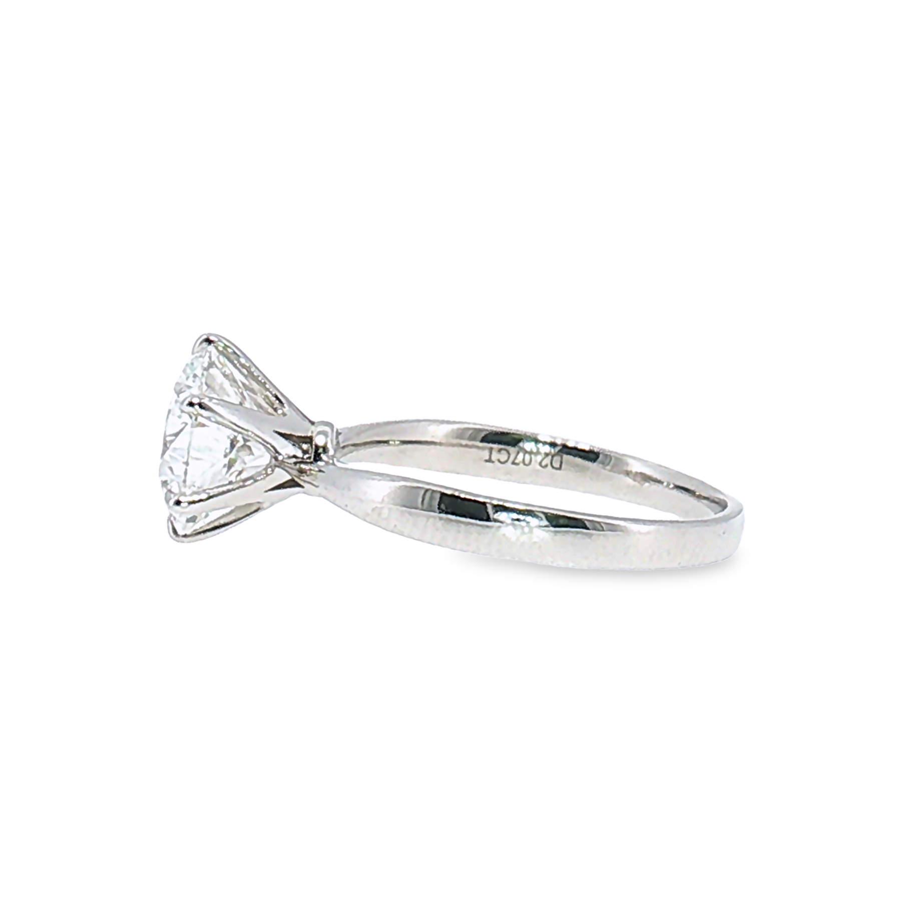 LGT0825 - Anello di Fidanzamento Solitario Rotondo Sei Griffe Solo Montatura