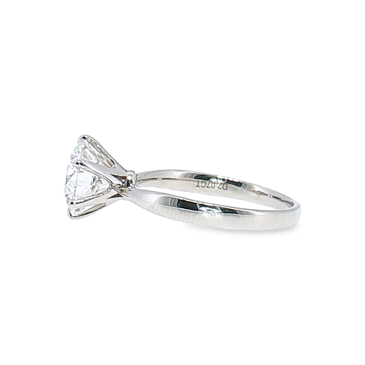 LGT0825 - Anello di Fidanzamento Solitario Rotondo Sei Griffe Solo Montatura