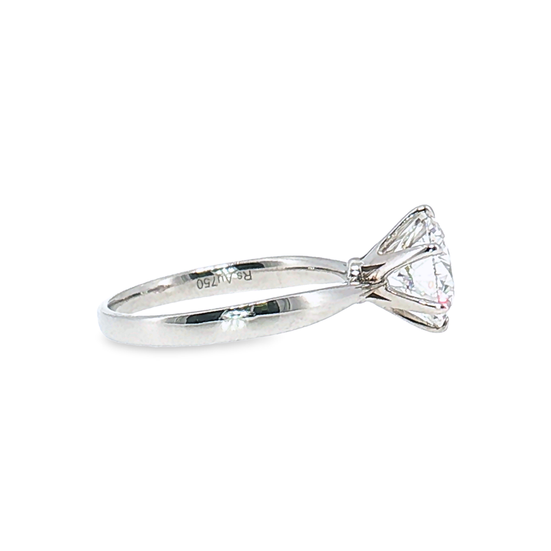 LGT0825 - Anello di Fidanzamento Solitario Rotondo Sei Griffe Solo Montatura