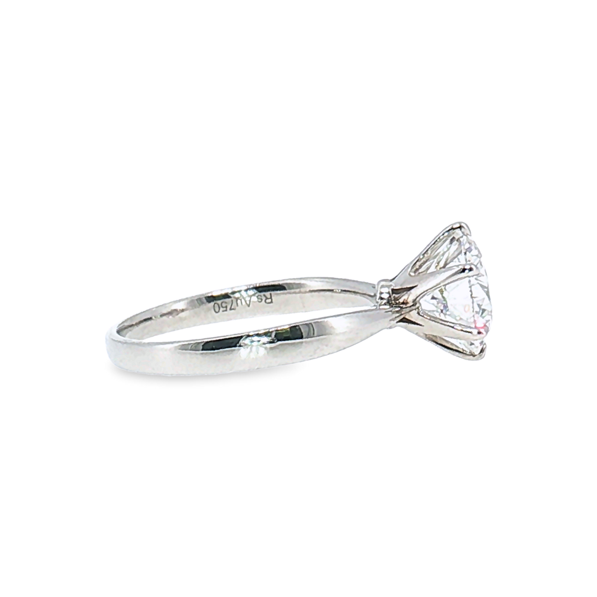 LGT0825 - Anello di Fidanzamento Solitario Rotondo Sei Griffe Solo Montatura