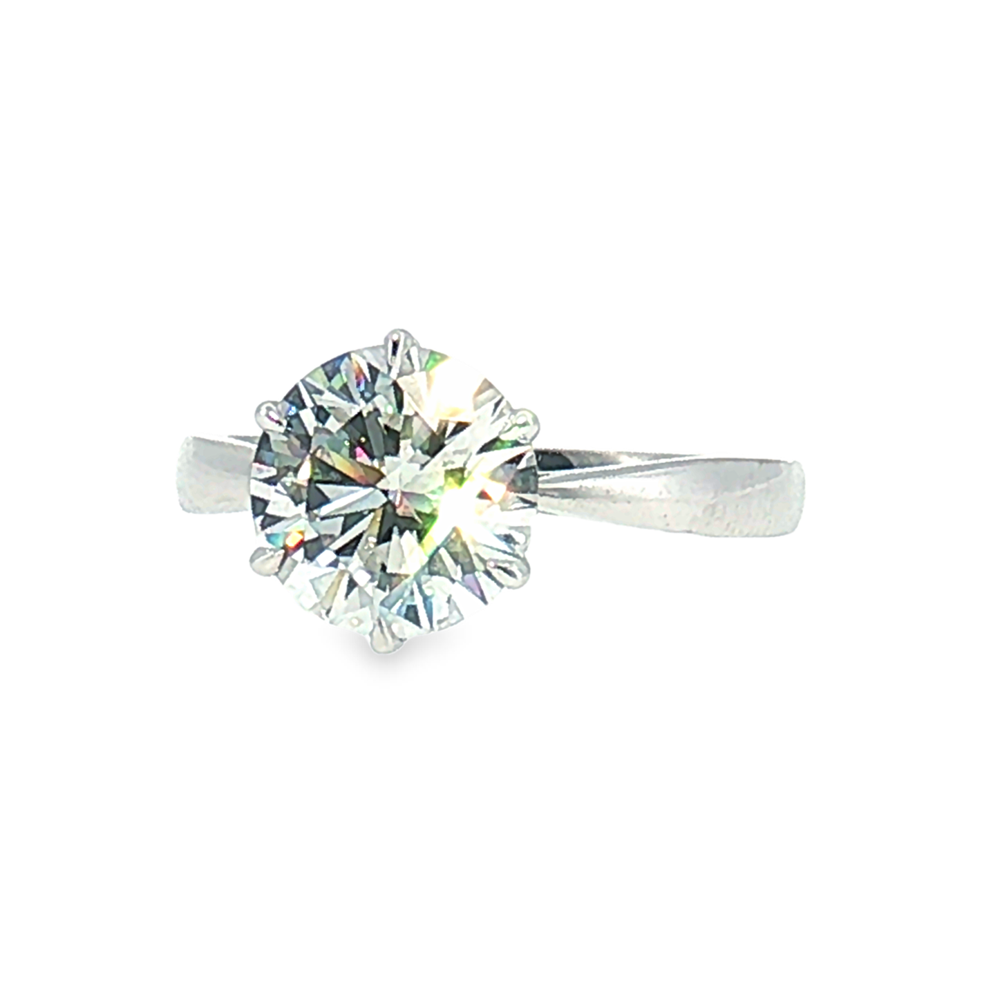 LGT0825 - Anello di Fidanzamento Solitario Rotondo Sei Griffe Solo Montatura