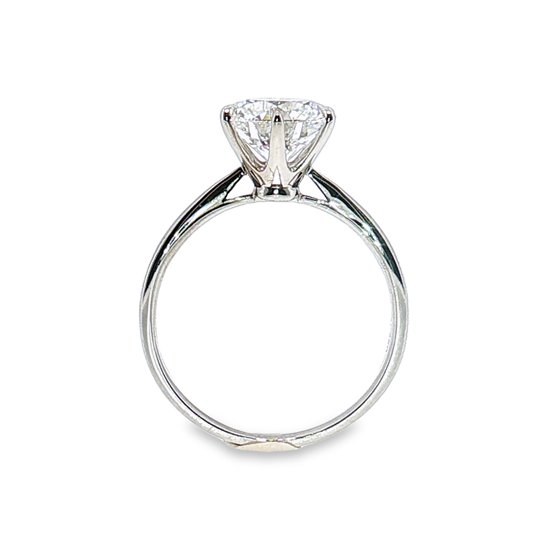 LGT0825 - Anello di Fidanzamento Solitario Rotondo Sei Griffe Solo Montatura