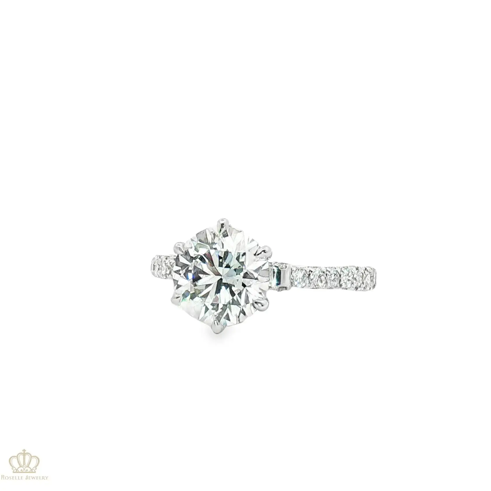 LGT1044 -  [Setting Only] Bow Style Three Sides Side Stone Diamond Engagement Ring CHARLISA™