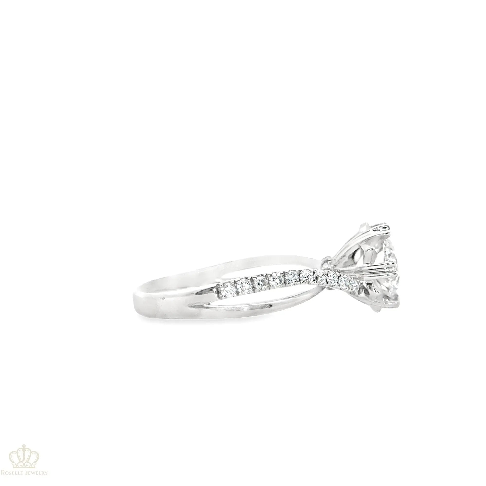 LGT670 - [Setting Only] Pear Side Stones Diamond Engagement Ring CHARLISA™
