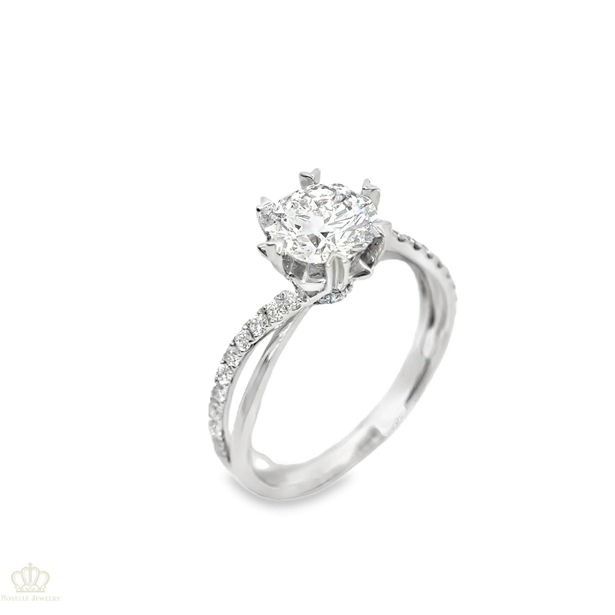 LGT670 - [Setting Only] Pear Side Stones Diamond Engagement Ring CHARLISA™