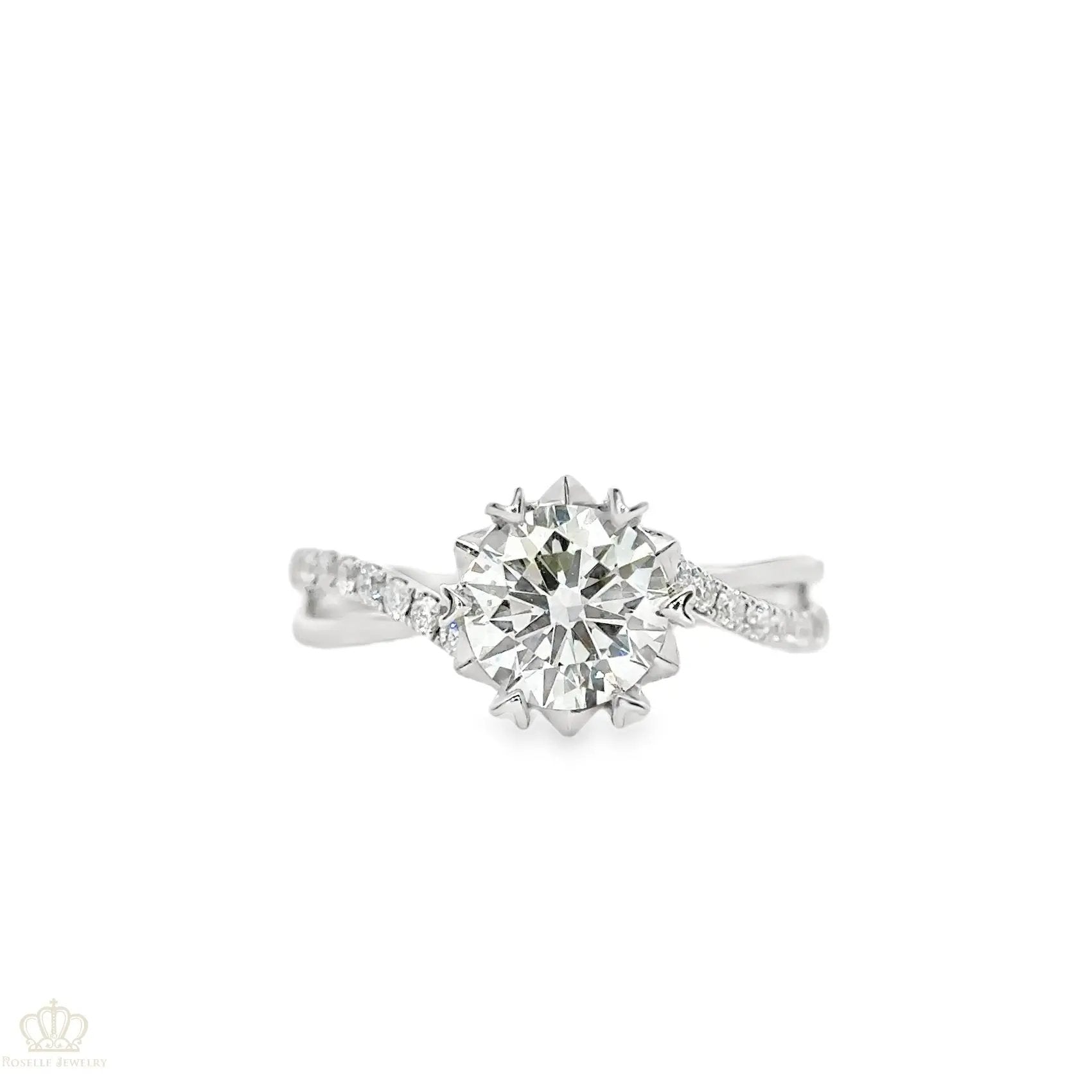 LGT670 - [Setting Only] Pear Side Stones Diamond Engagement Ring CHARLISA™