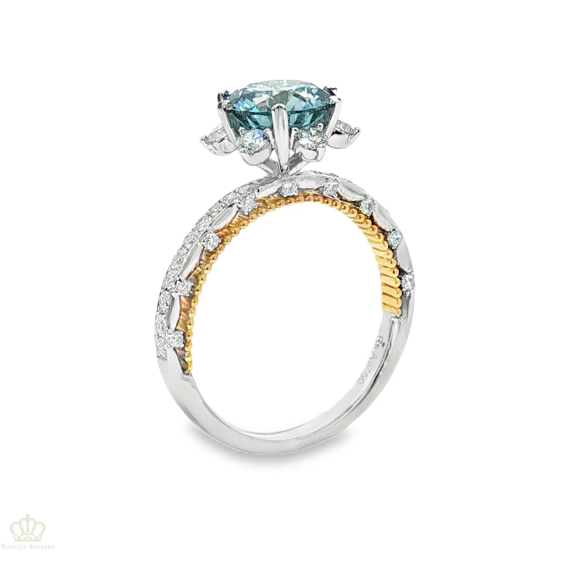 LGV403 - [Setting Only] Six Prong Hidden Halo Diamond Engagement Ring CHARLISA™