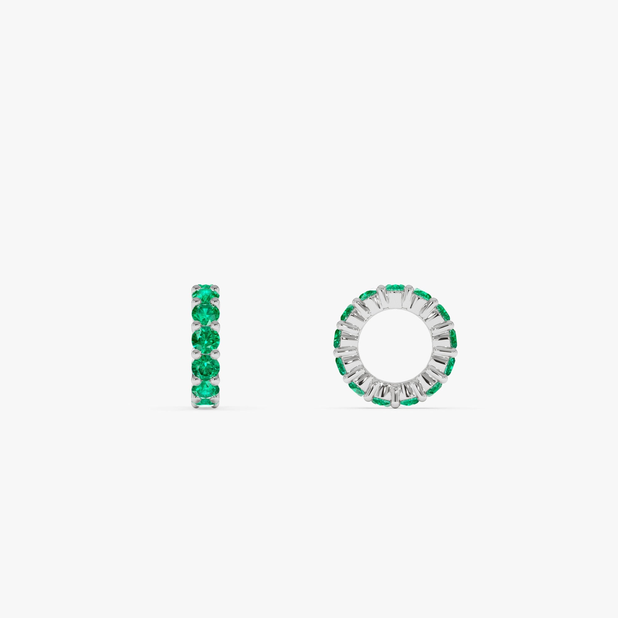 OBFJ0245 - 14k Emerald Rondelle Charm 6
