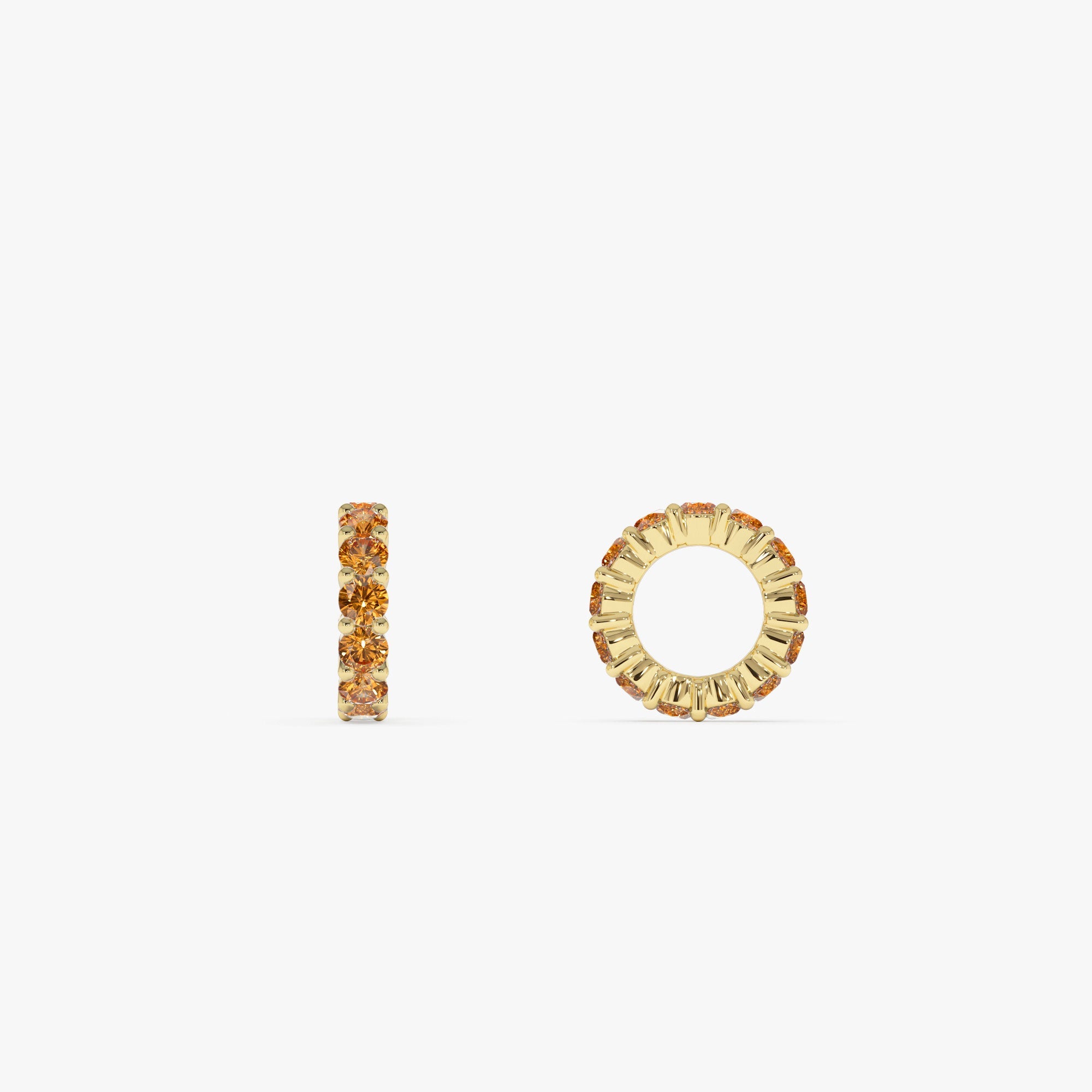 OBFJ0251 - 14k Citrine Rondelle Charm 1