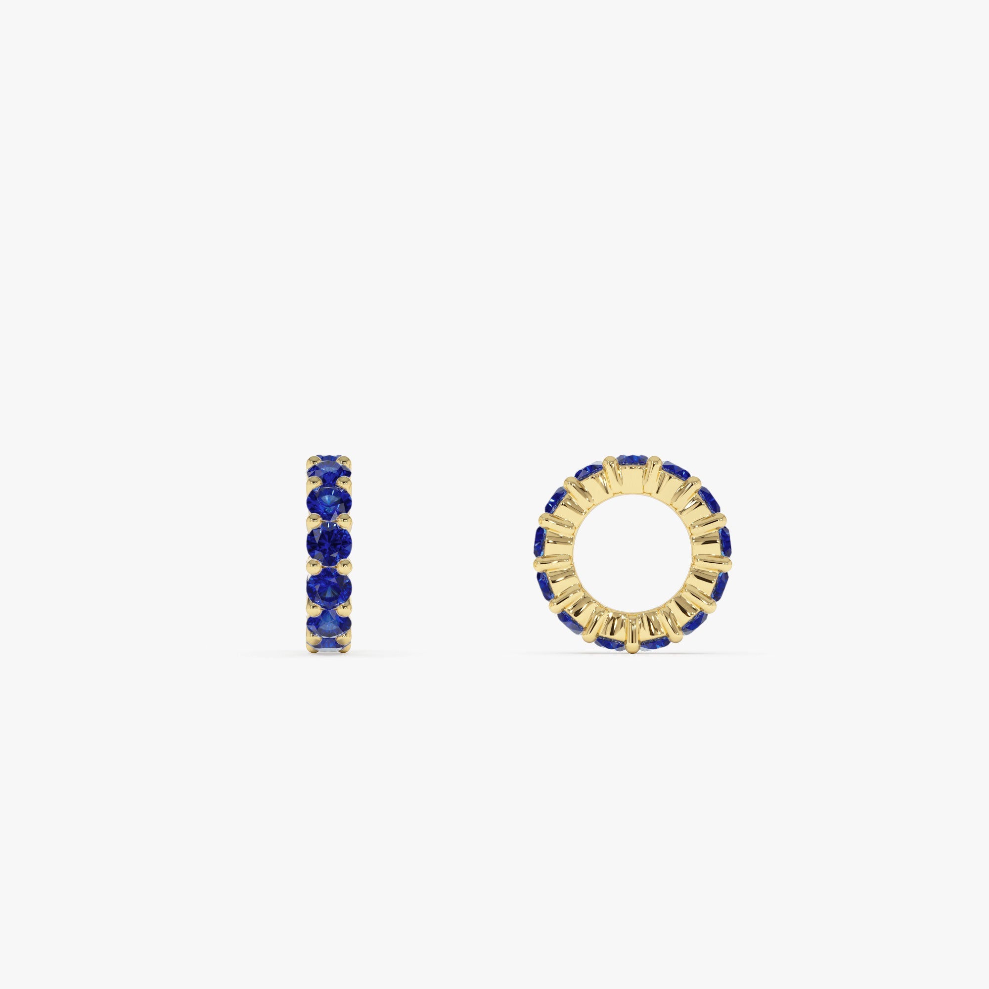OBFJ0252 - 14k Sapphire Rondelle Charm 1