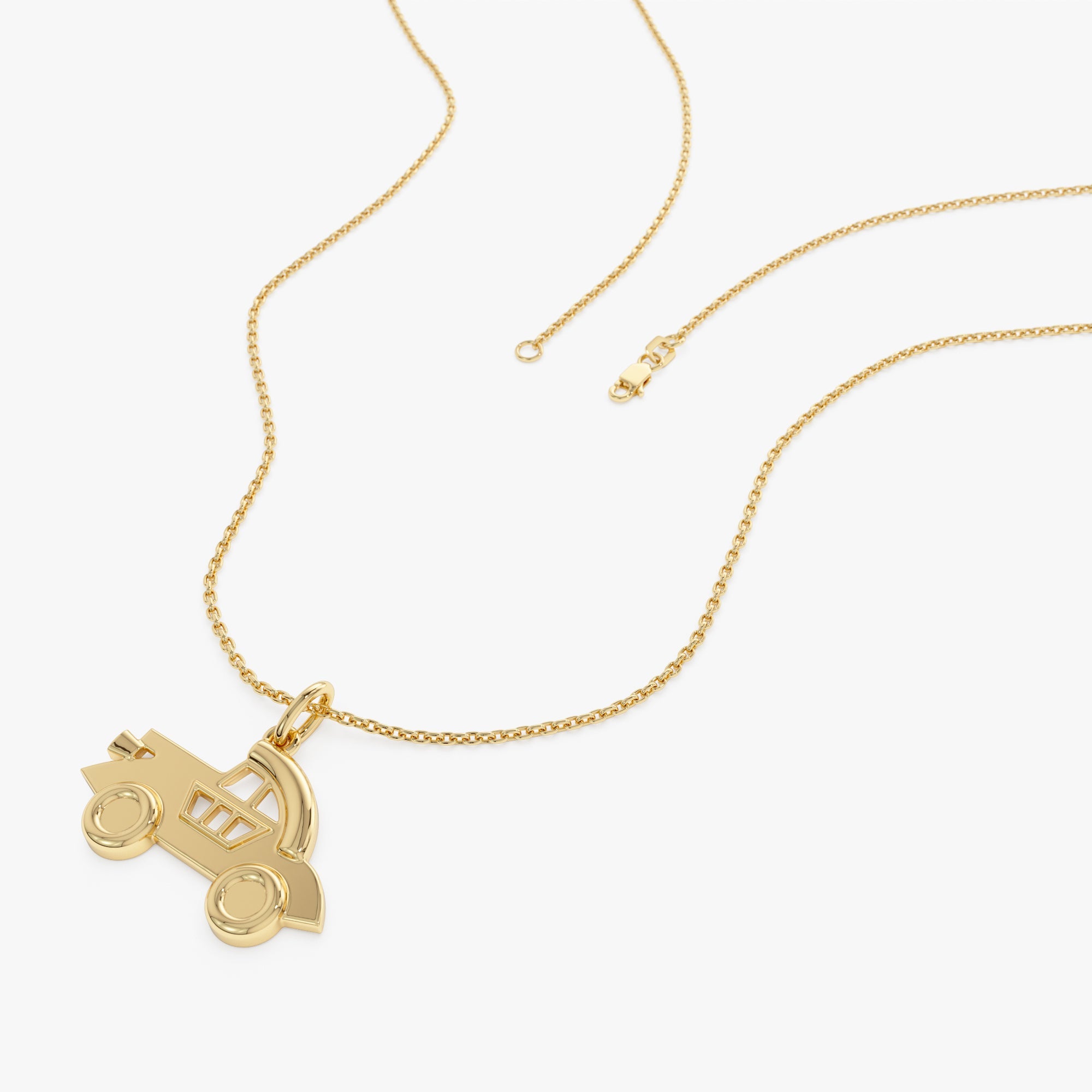 OBFJ0293 - 14k Car Charm Necklace 3