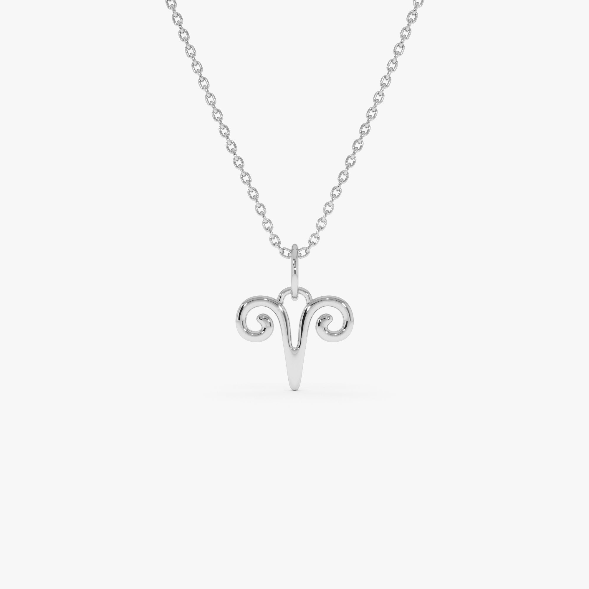 OBFJ0716 - 14K Aries Zodiac Charm Necklace 4