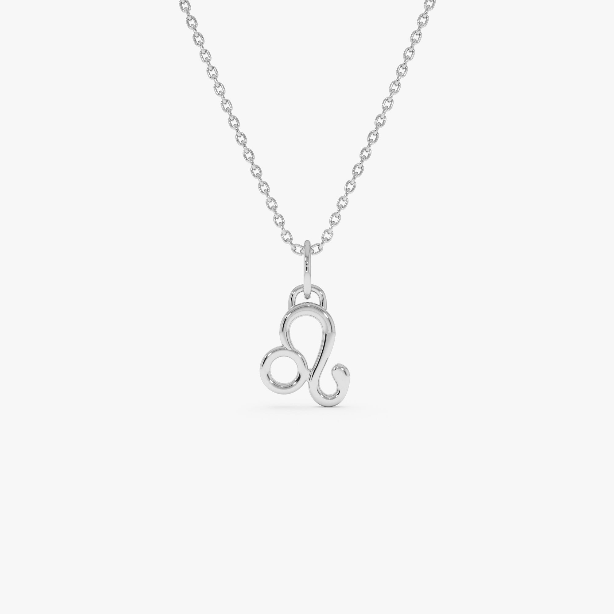 OBFJ0712 - 14K Leo Zodiac Charm Necklace 2