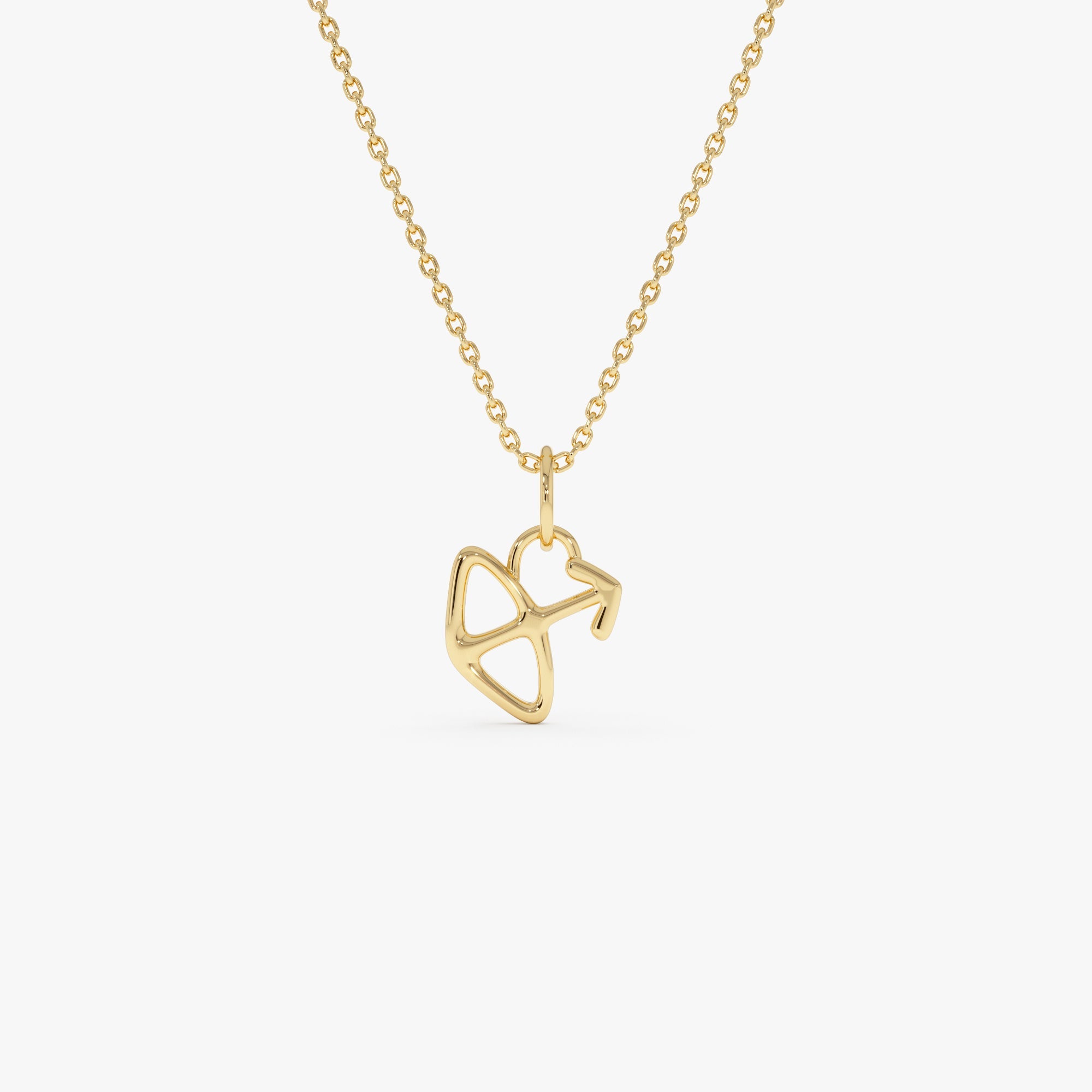 OBFJ0709 - 14K Sagittarius Zodiac Charm Necklace 1