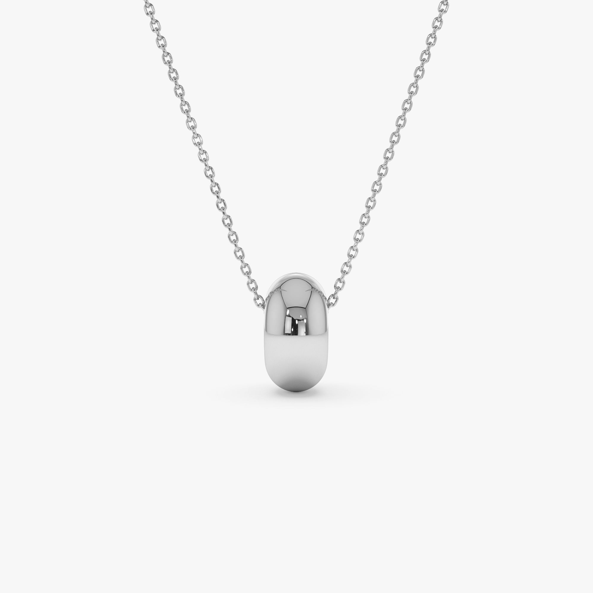 OBFJ0243 - 14K Gold Polished Rondelle Charm - 6MM 2
