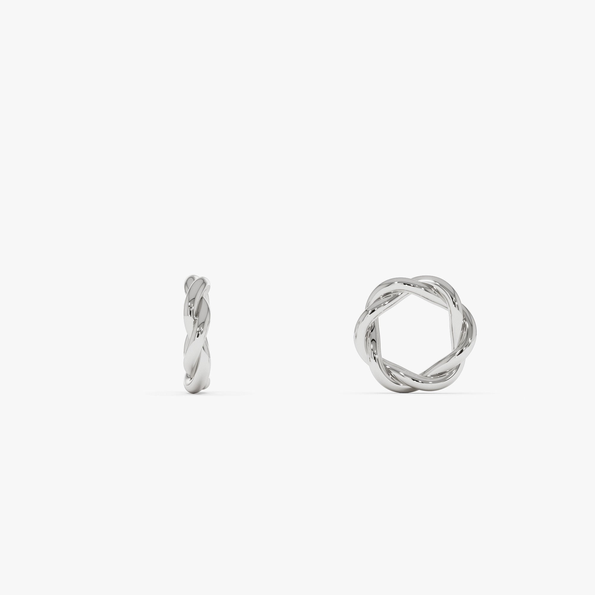 OBFJ0242 - 14K Gold Twisted Rondelle Charm – 2MM 3