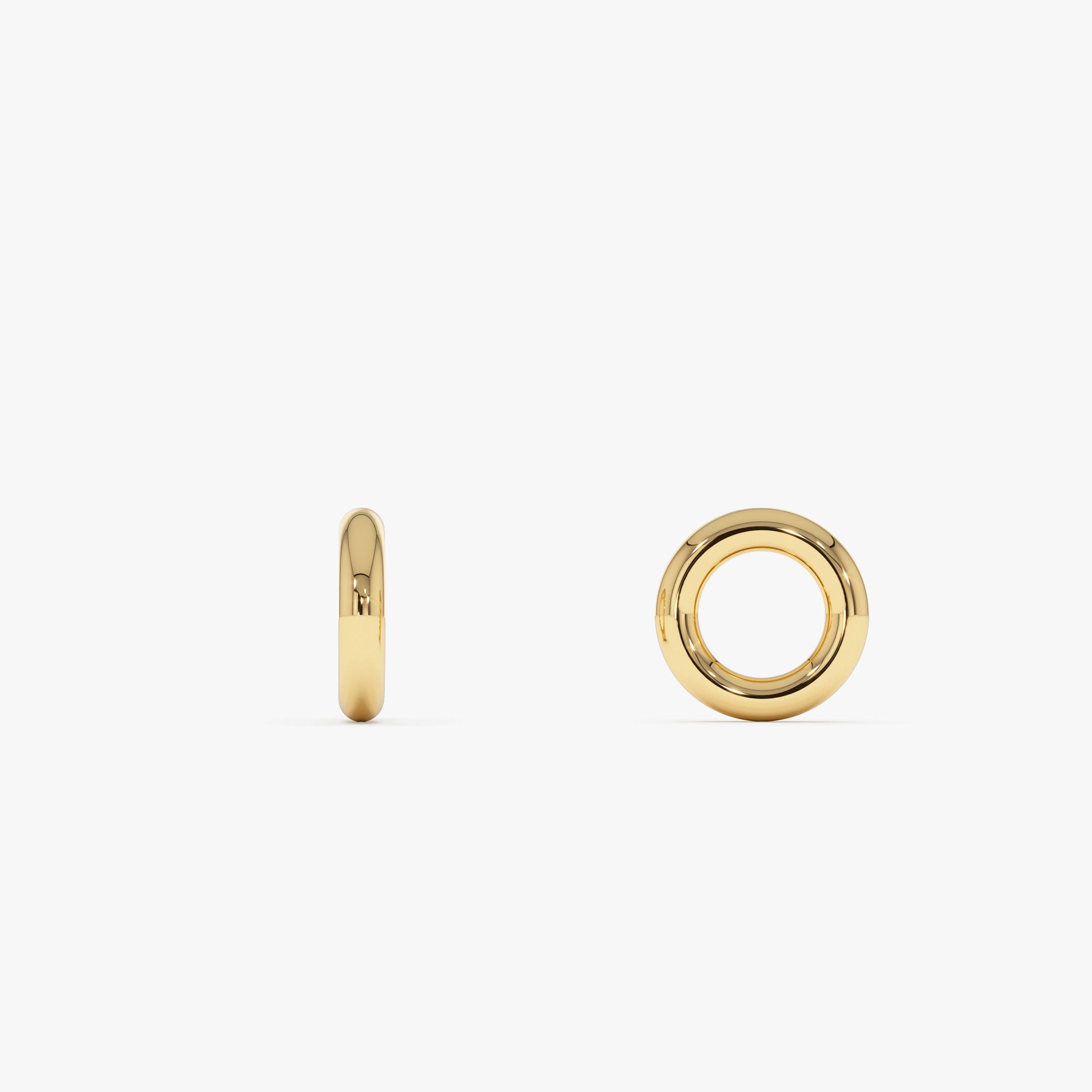 OBFJ0241 - 14K Gold Open Rondelle Charm – 2MM 1