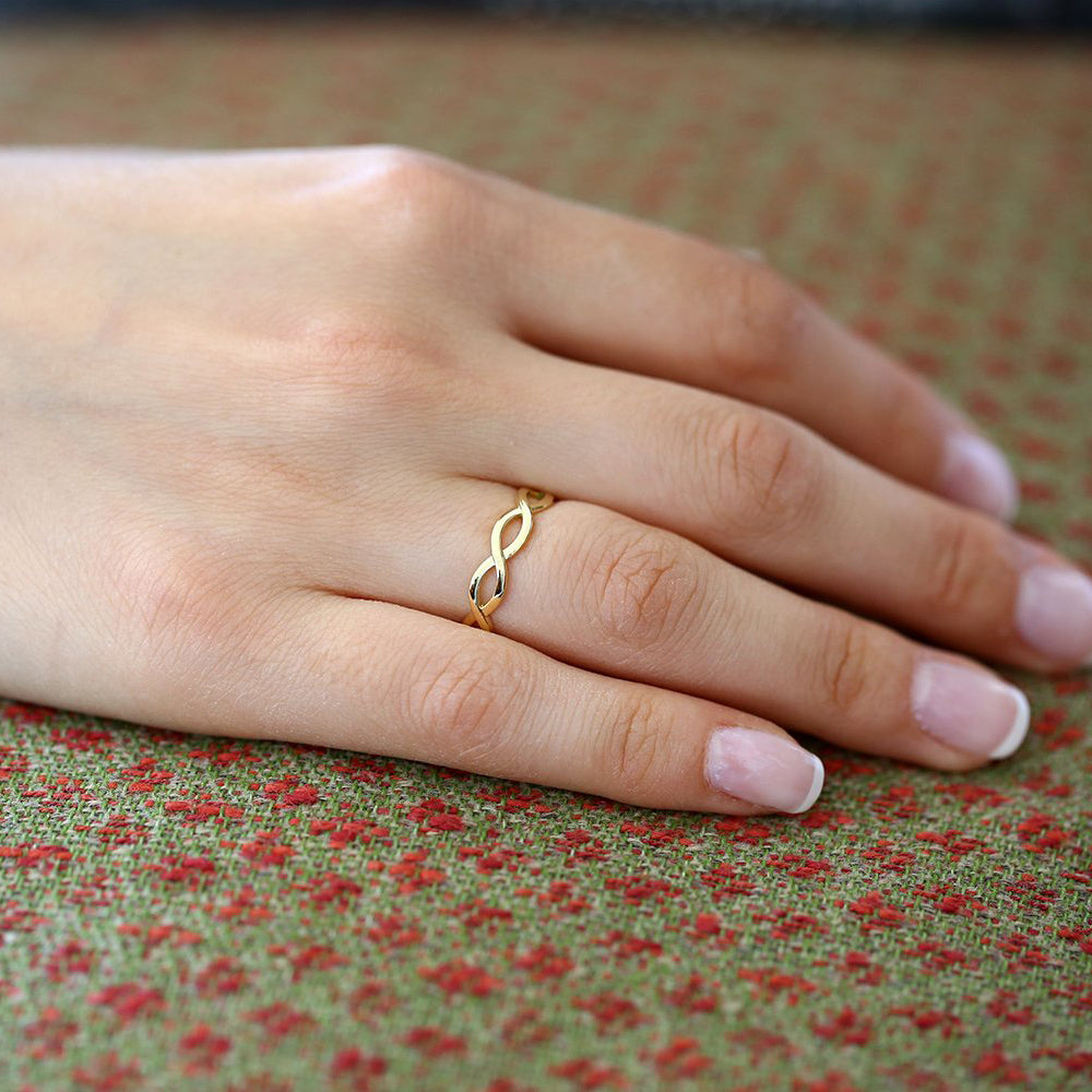 OBFJ1617 - 14k Gold Infinity Band 4