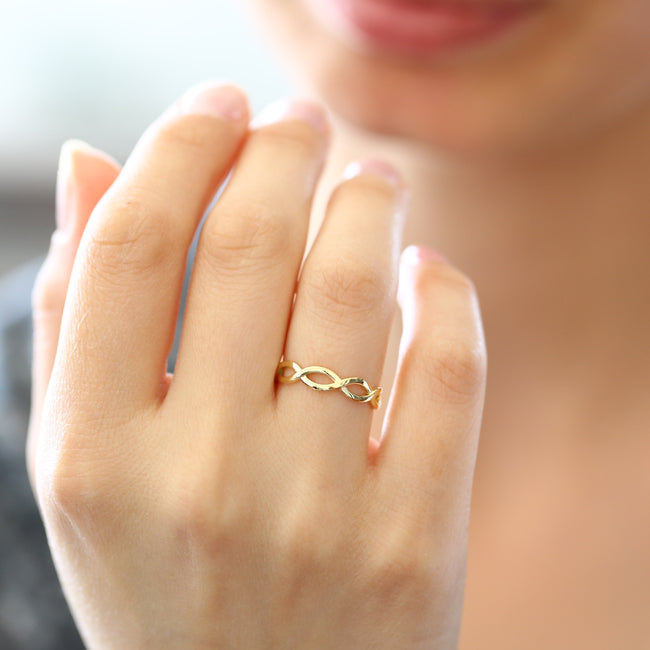 OBFJ1617 - 14k Gold Infinity Band 2