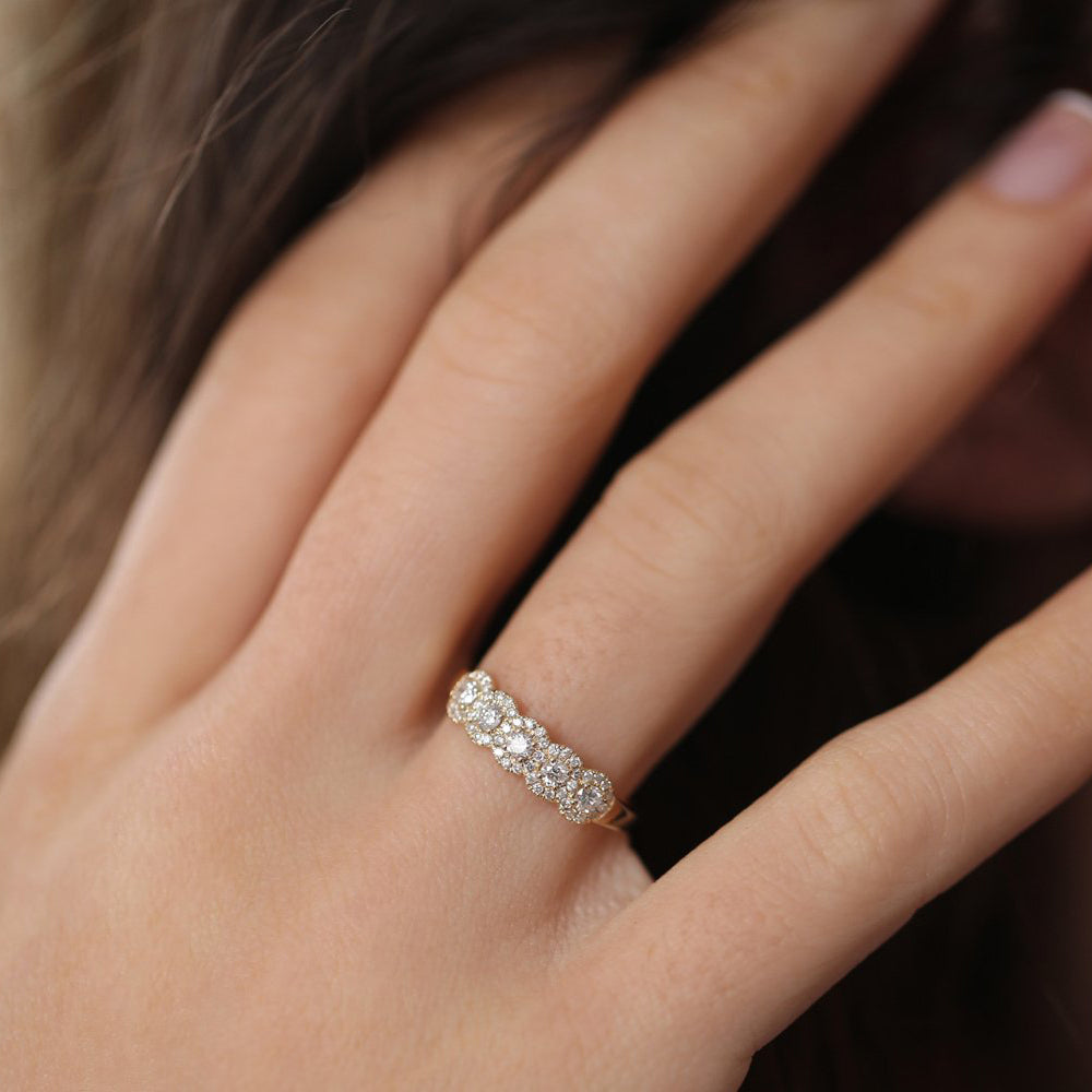 OBFJ1673 - 14K Gold Diamond Wedding Band 3
