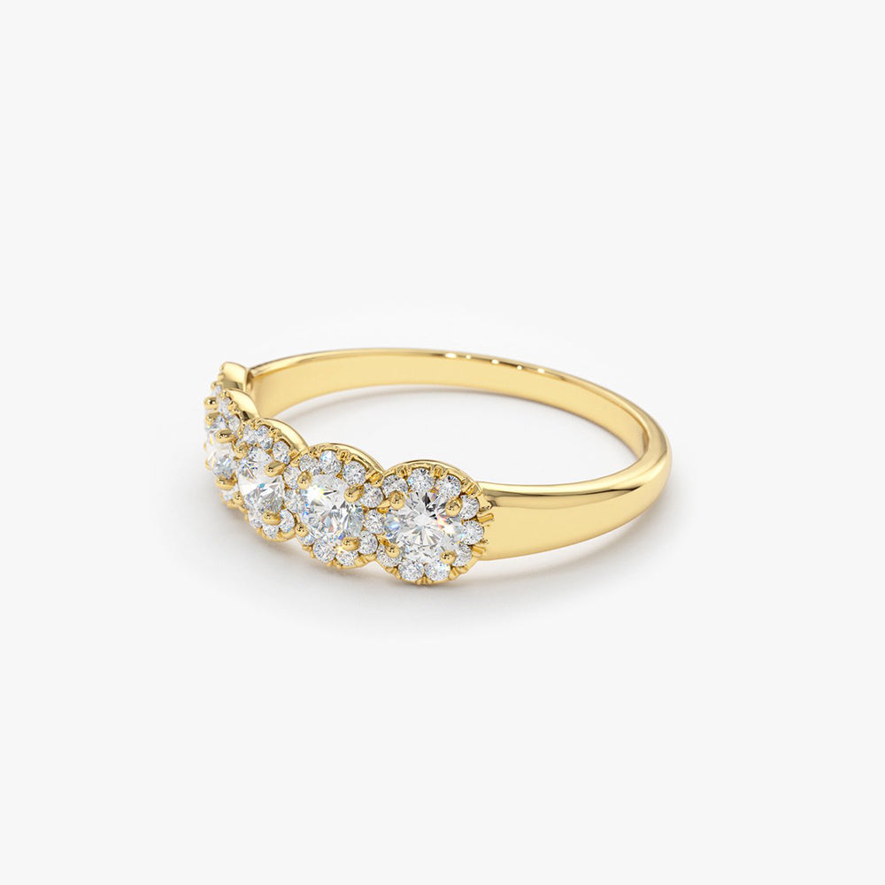OBFJ1673 - 14K Gold Diamond Wedding Band 6