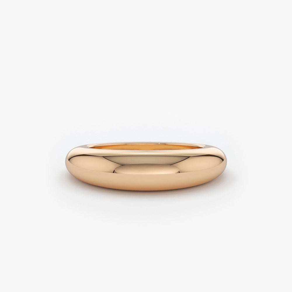 OBFJ1936 - 14k Chunky Dome Ring 4