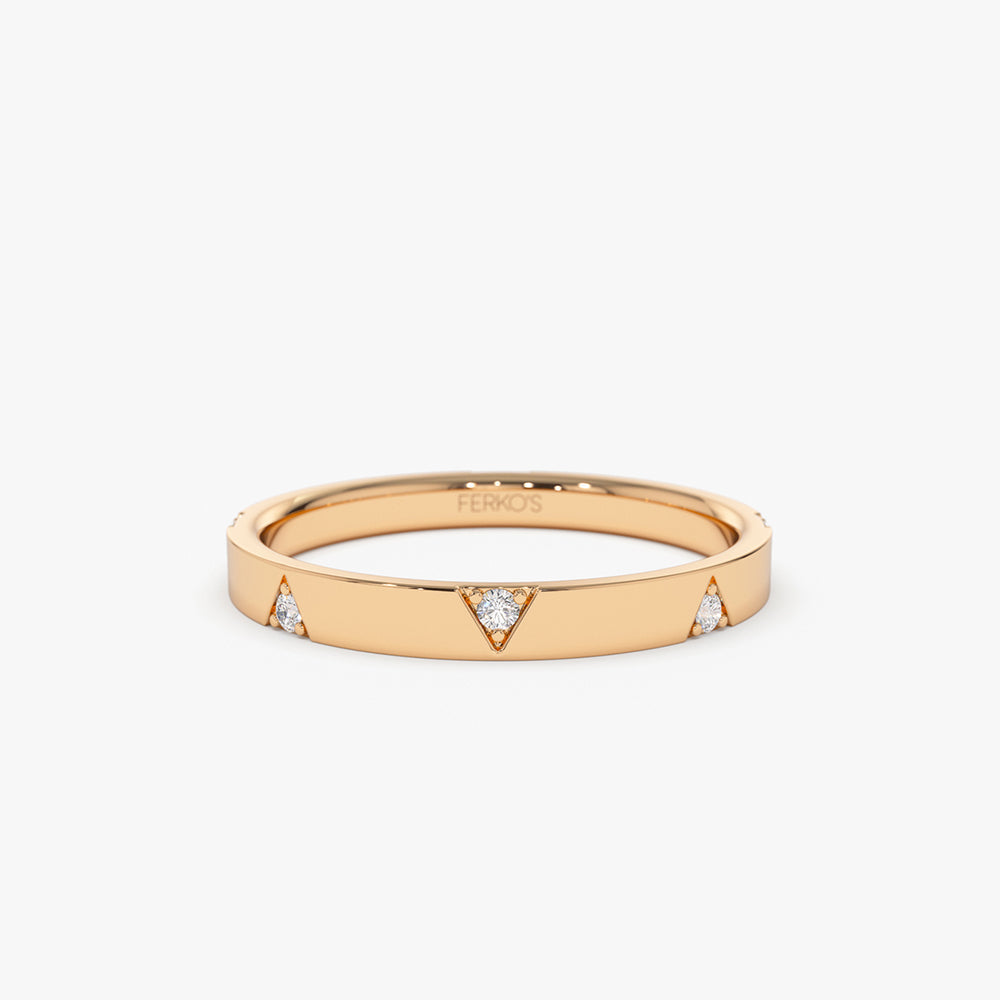 OBFJ2151 - 14k Unique Diamond Full Eternity Ring 4