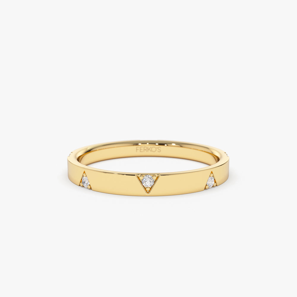 OBFJ2151 - 14k Unique Diamond Full Eternity Ring 1