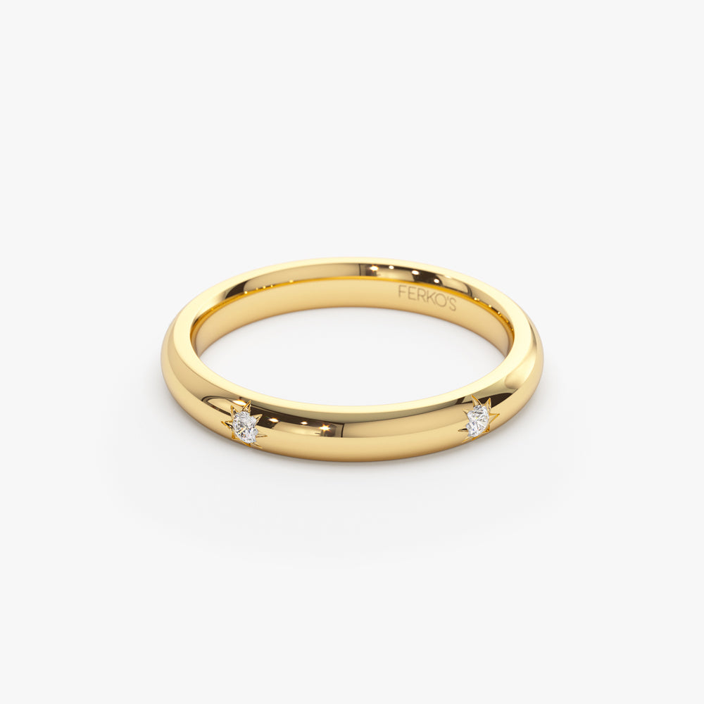 OBFJ2253 - Star Setting Full Eternity Diamond Ring in 14k 6