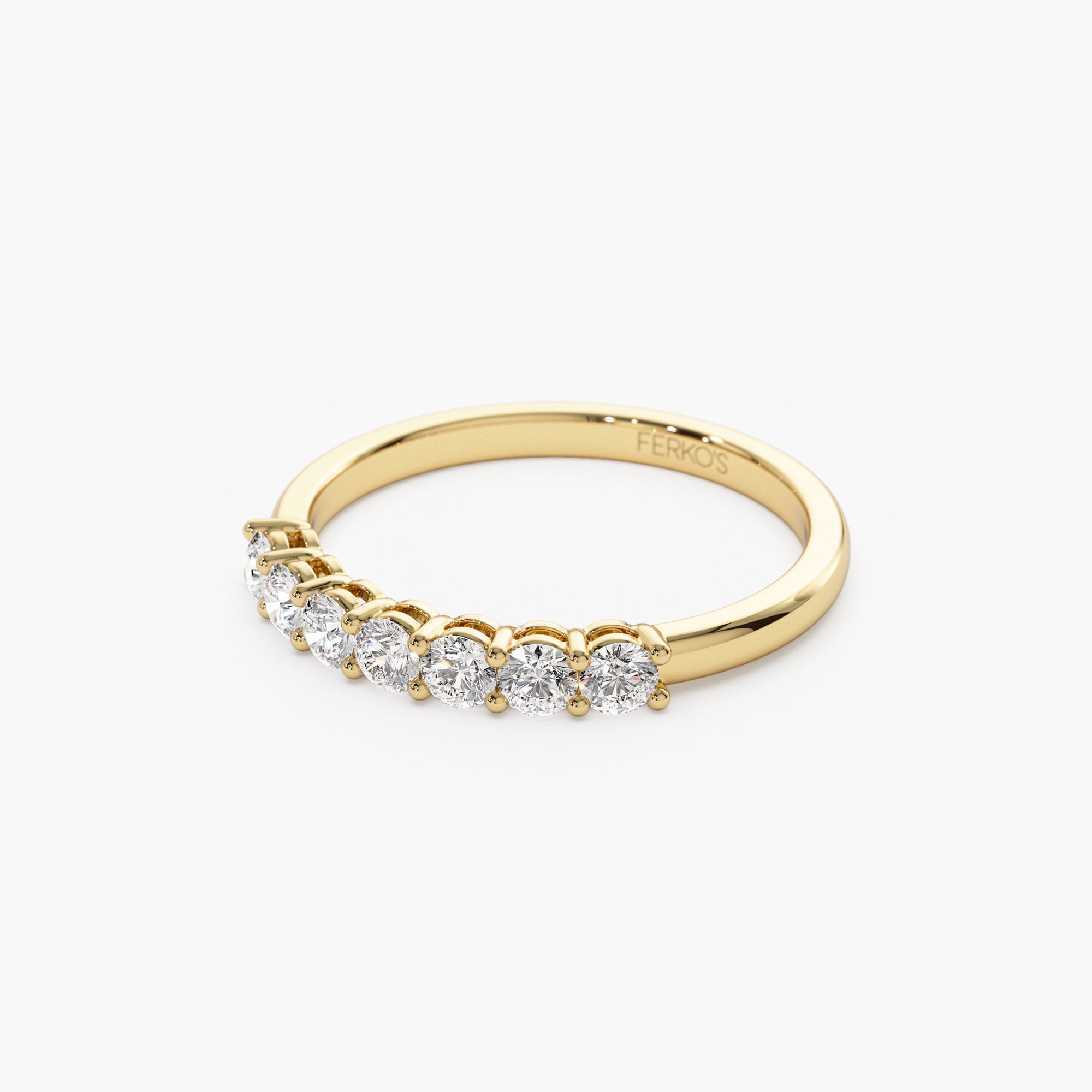 OBFJ1345 - 14k 7 Stone Basket Setting Shared Prong 0.40ctw 6