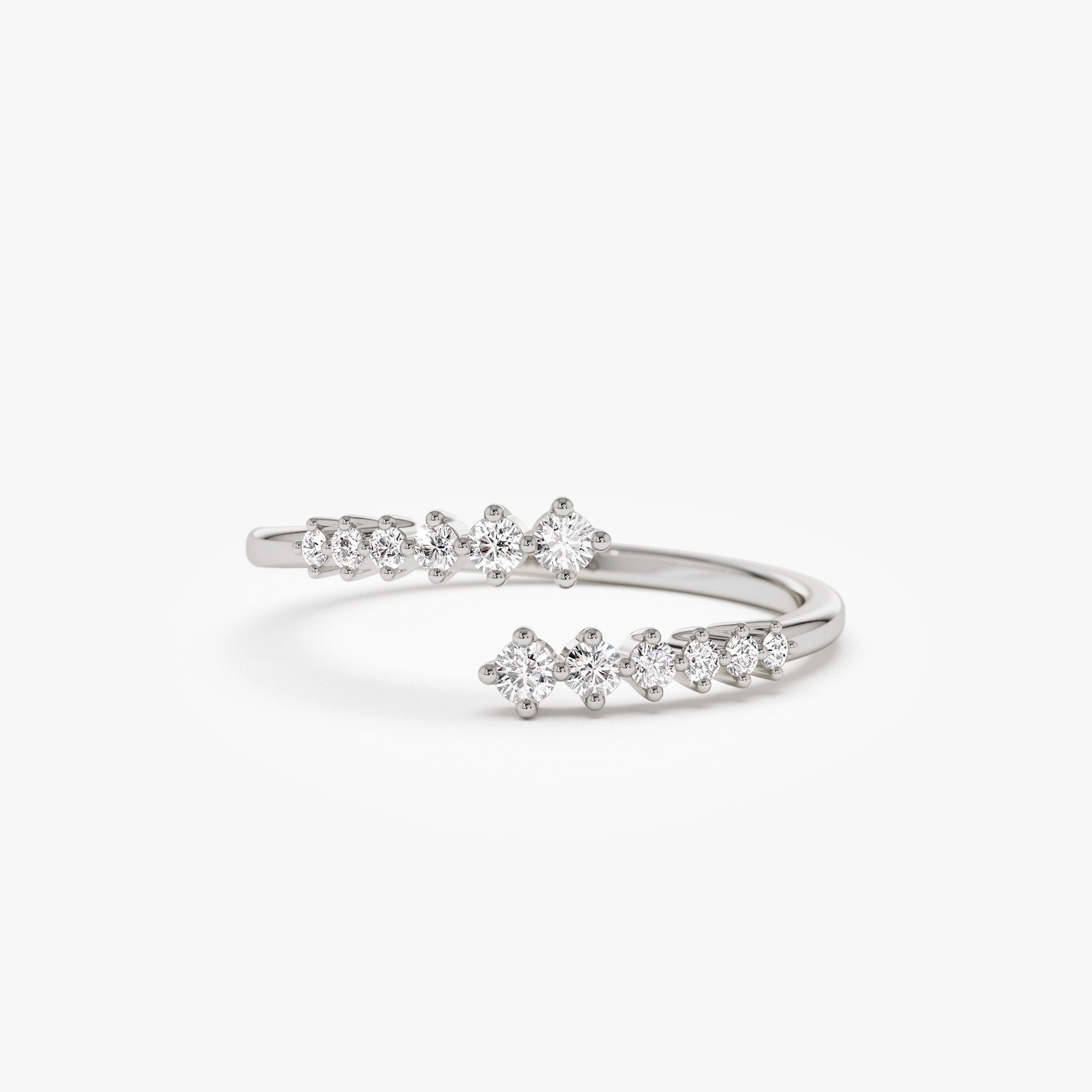 OBFJ1343 - 14K Gold Wrapped Diamond Ring 6